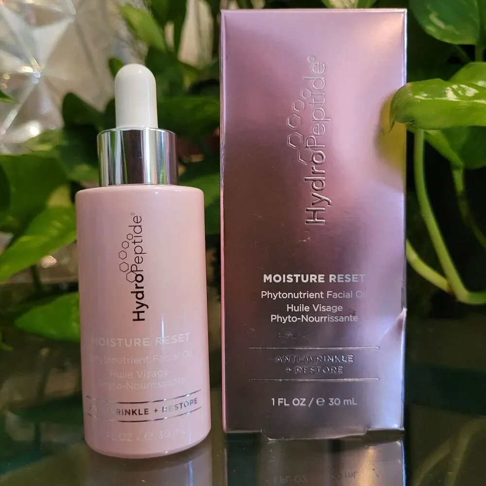 HydroPeptide Moisture Reset Phytonutrient Facial Oil Anti Wrinkle Restore 1oz